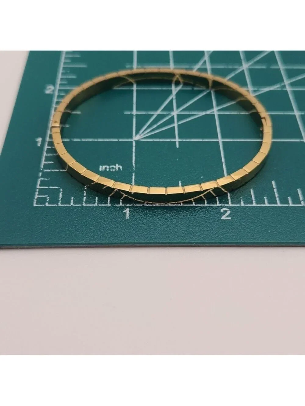 18K Gold Plated Tennis Bangle | Simulated Diamonds | Waterproof, Tarnish Proof